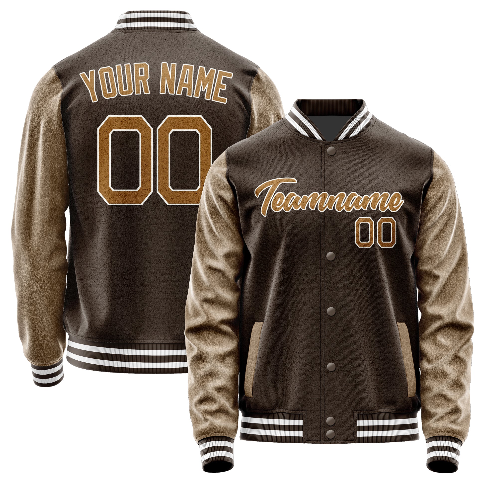 Custom Brown Khaki Jacket JA0101220118B21822