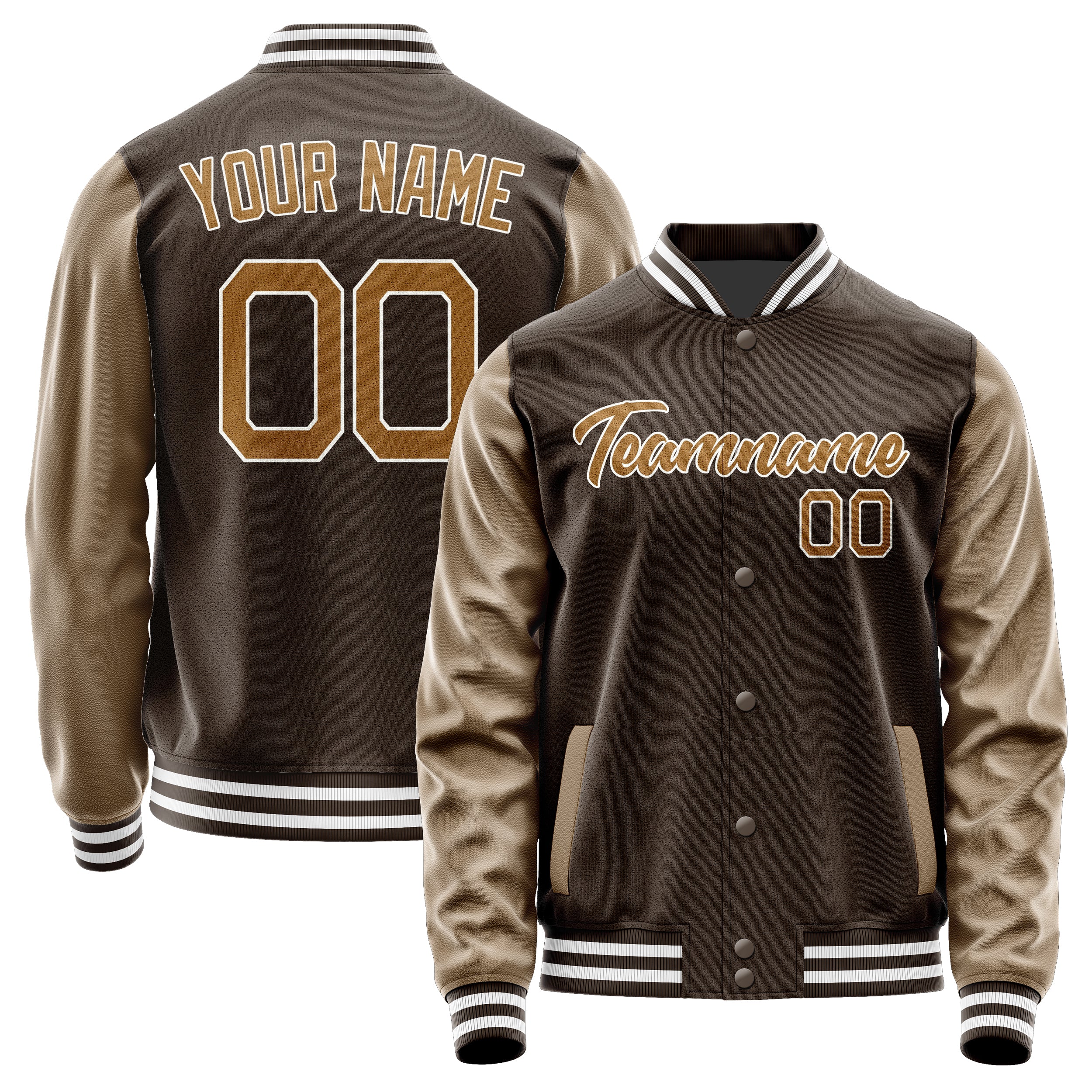 Custom Brown Khaki Jacket JA0101220118B21822