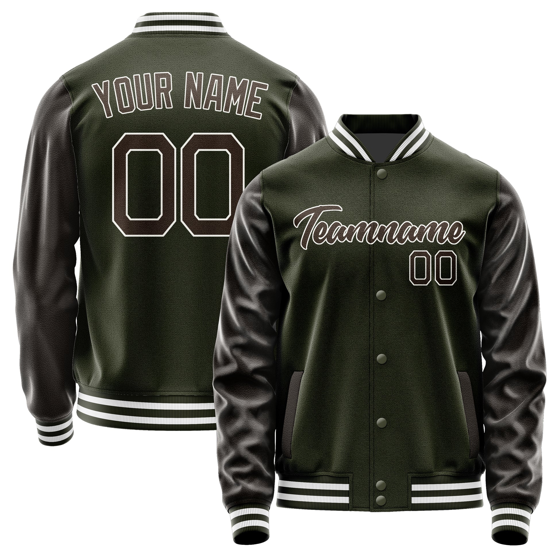 Custom Olive Brown Jacket JA0202010218B21801