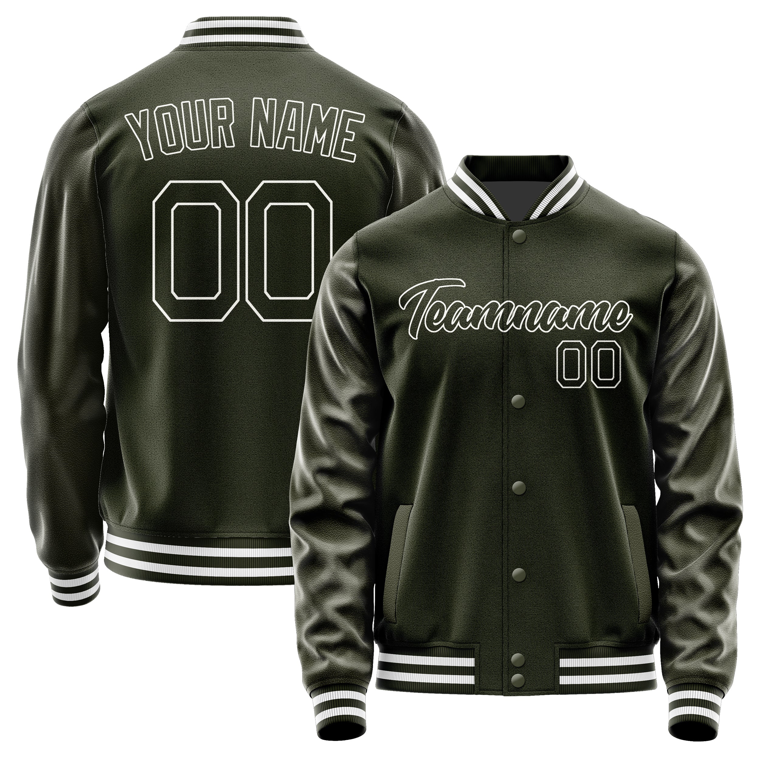 Custom Olive Olive Jacket JA0202020218B21802