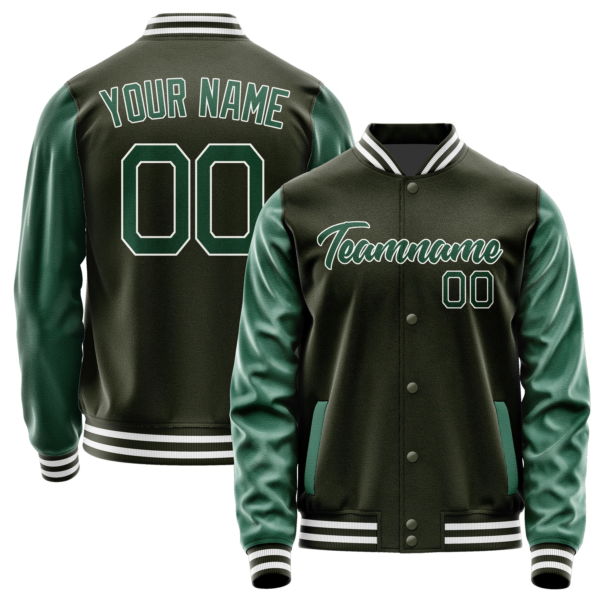 Custom Olive Green Jacket JA0202050218B21805