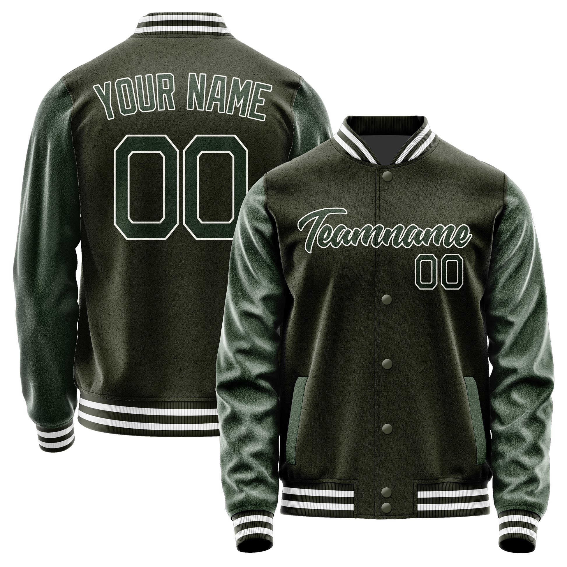 Custom Olive Dark Green Jacket JA0202060218B21806
