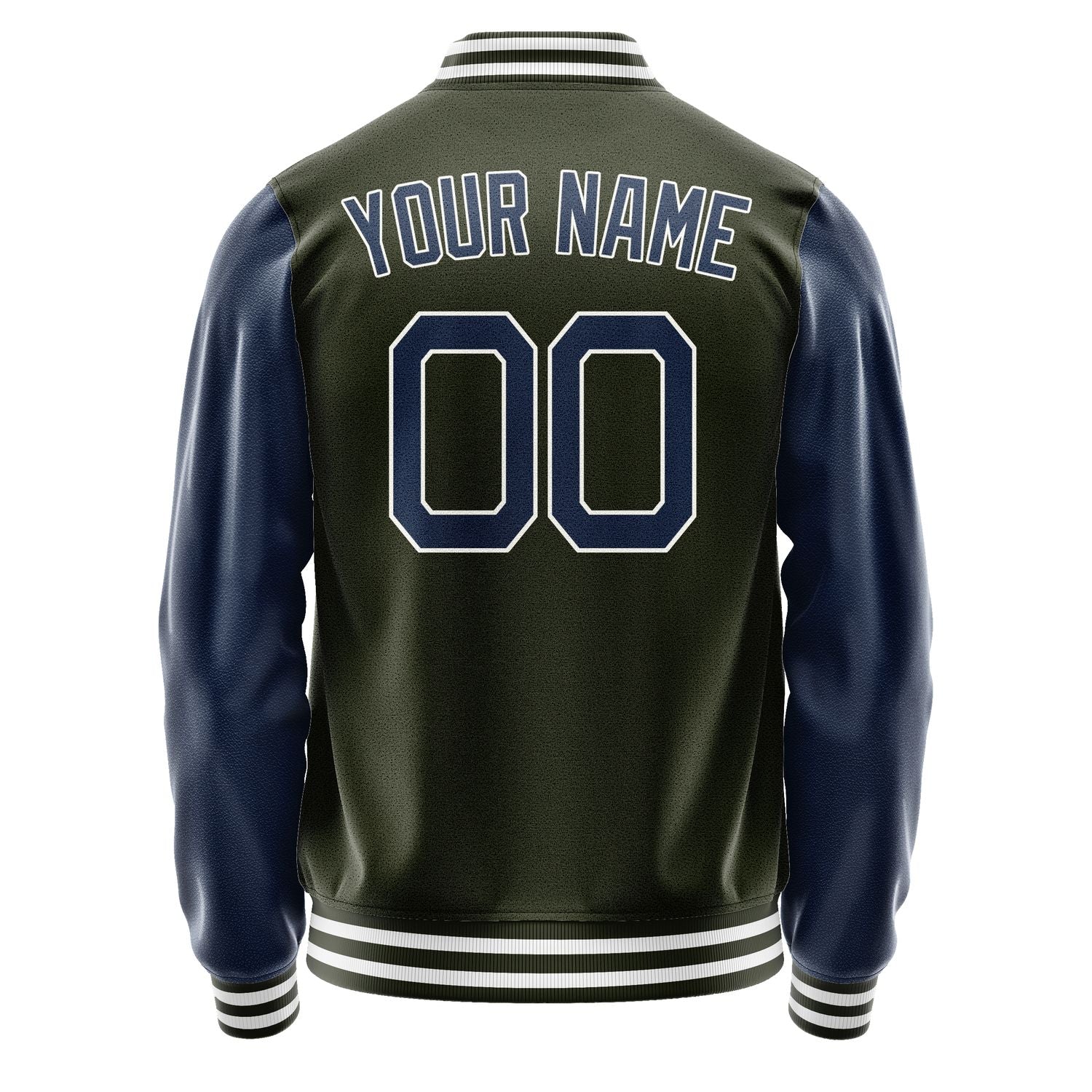 Custom Olive Sky Blue Jacket JA0202090218B21809