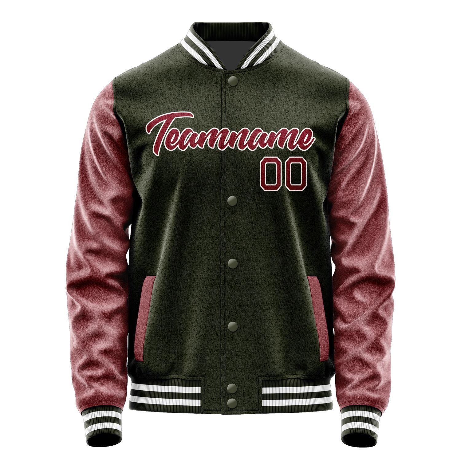 Custom Olive Red Jacket JA0202140218B21814