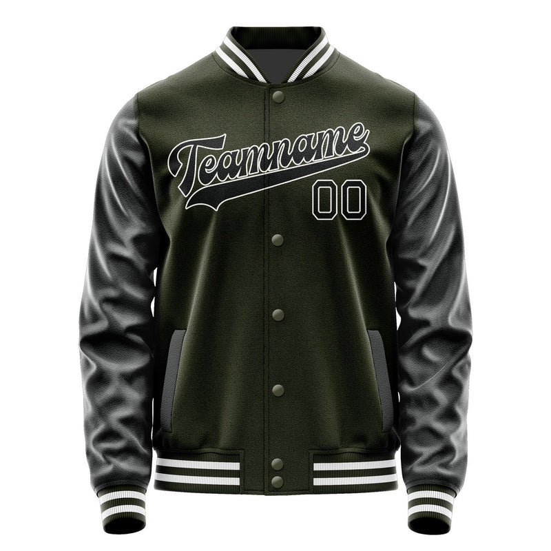 Custom Olive Black Jacket JA0202170218B31817