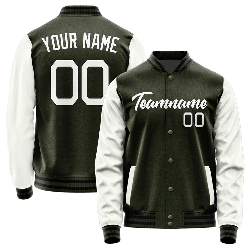 Custom Olive White Jacket JA0202180217B21718