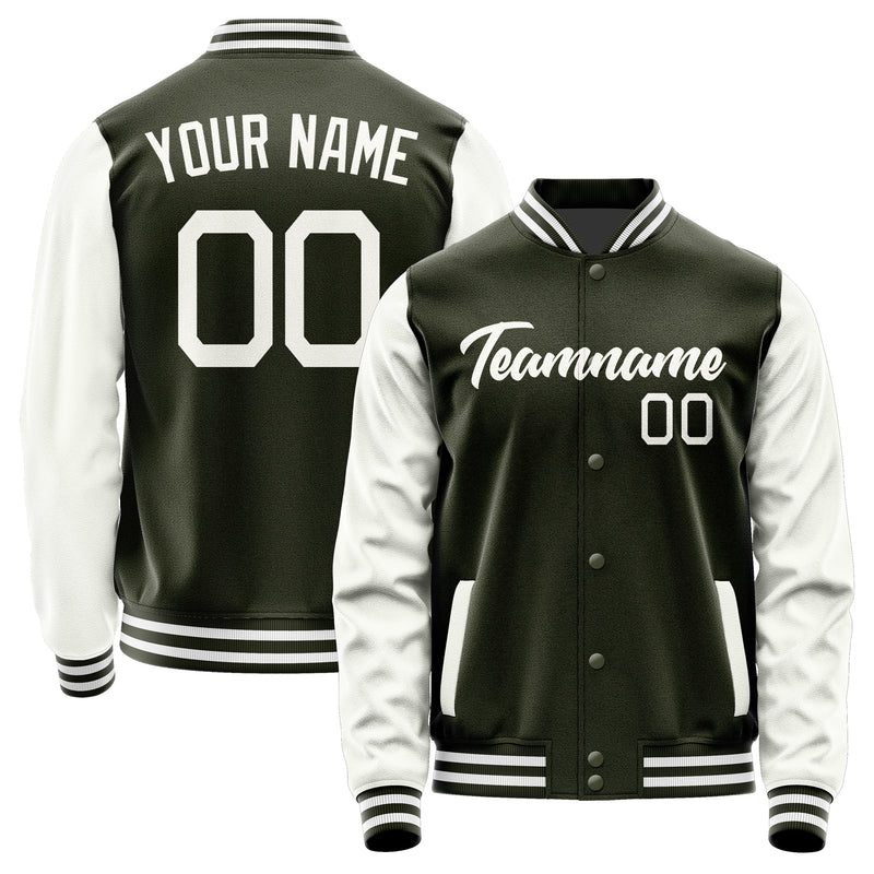 Custom Olive White Jacket JA0202180218B21818