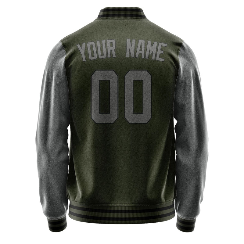 Custom Olive Dark Grey Jacket JA0202200217B31720