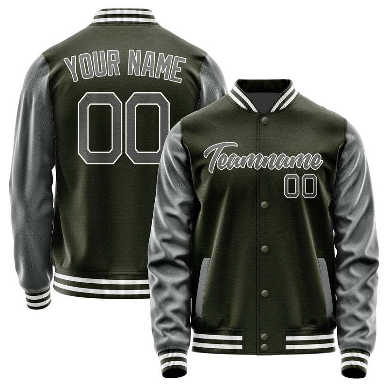 Custom Olive Dark Grey Jacket JA0202200218B21820