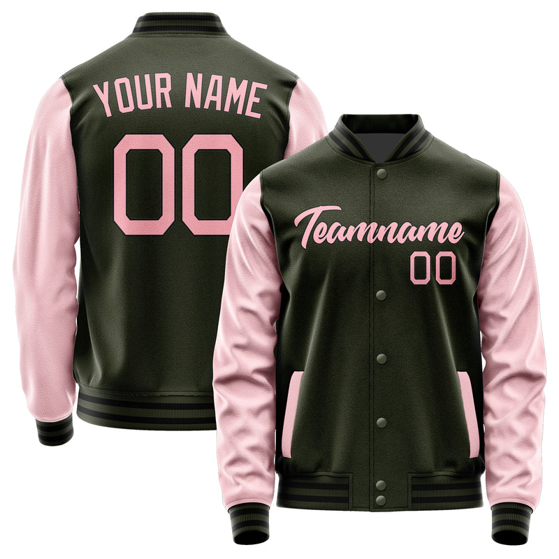 Custom Olive Light Pink Jacket JA0202210217B21721