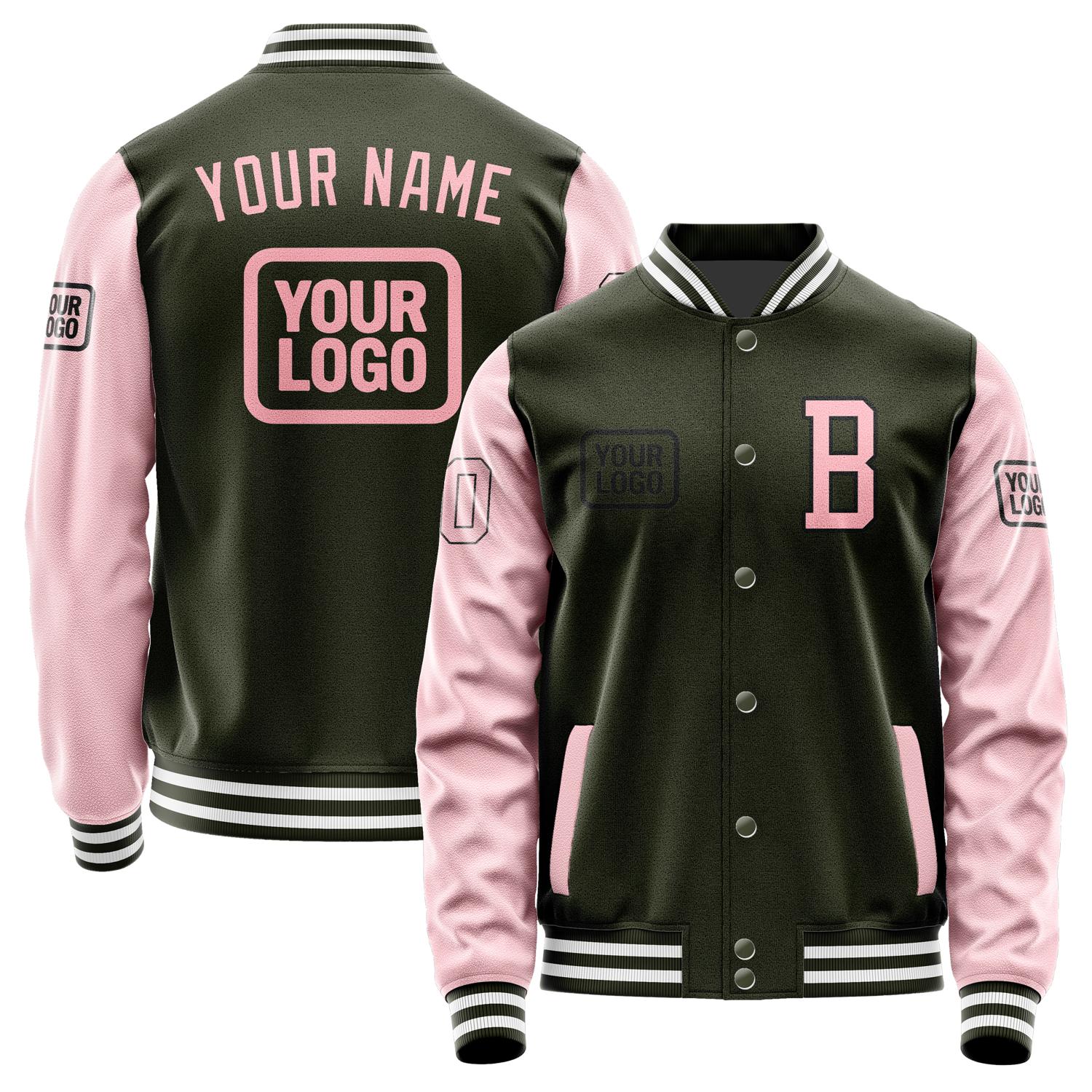 Custom Olive Light Pink Jacket JA020221021817212117