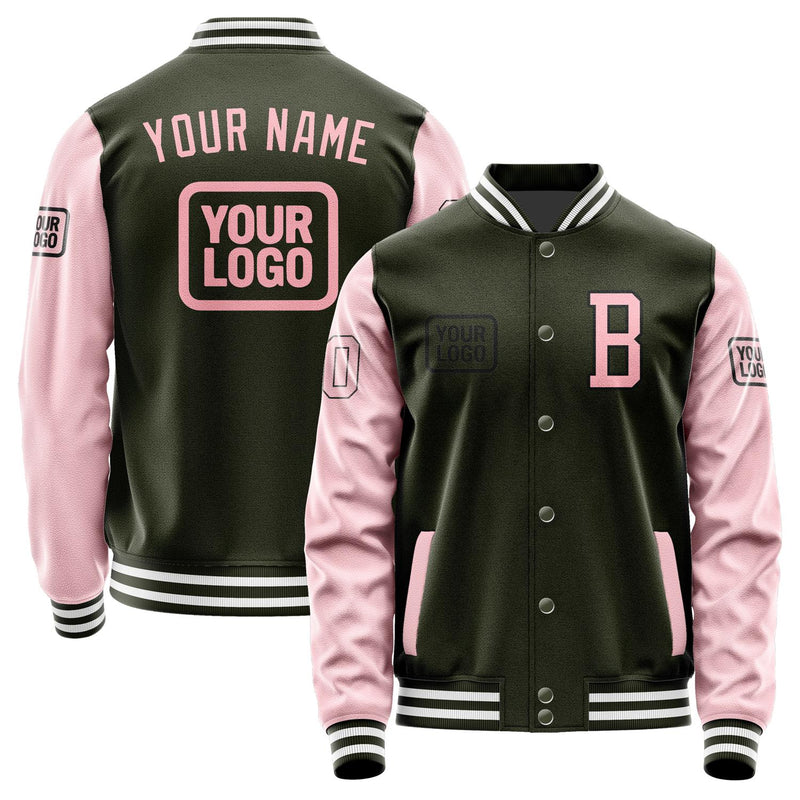Custom Olive Light Pink Jacket JA020221021817212117