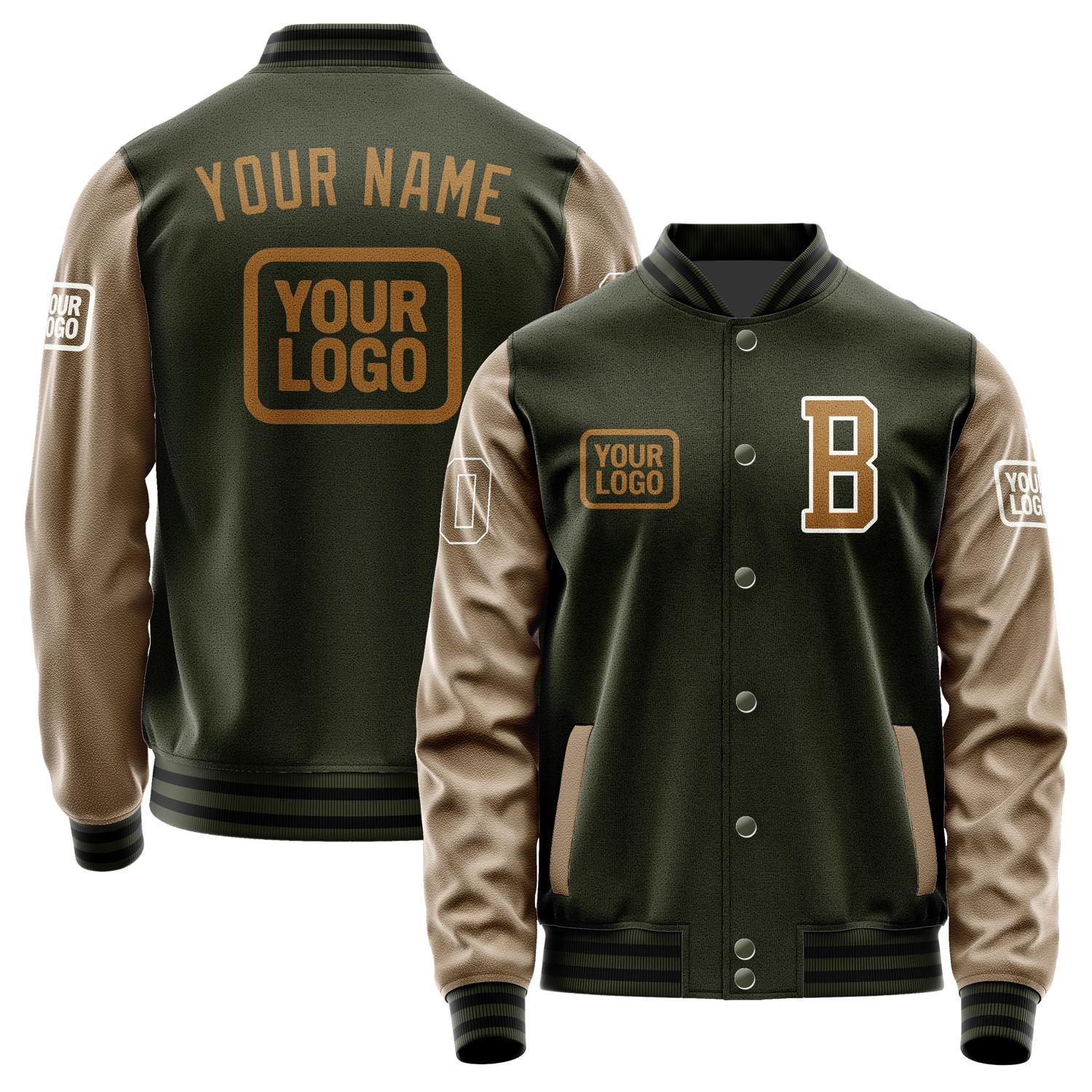 Custom Olive Khaki Jacket JA020222021718222218