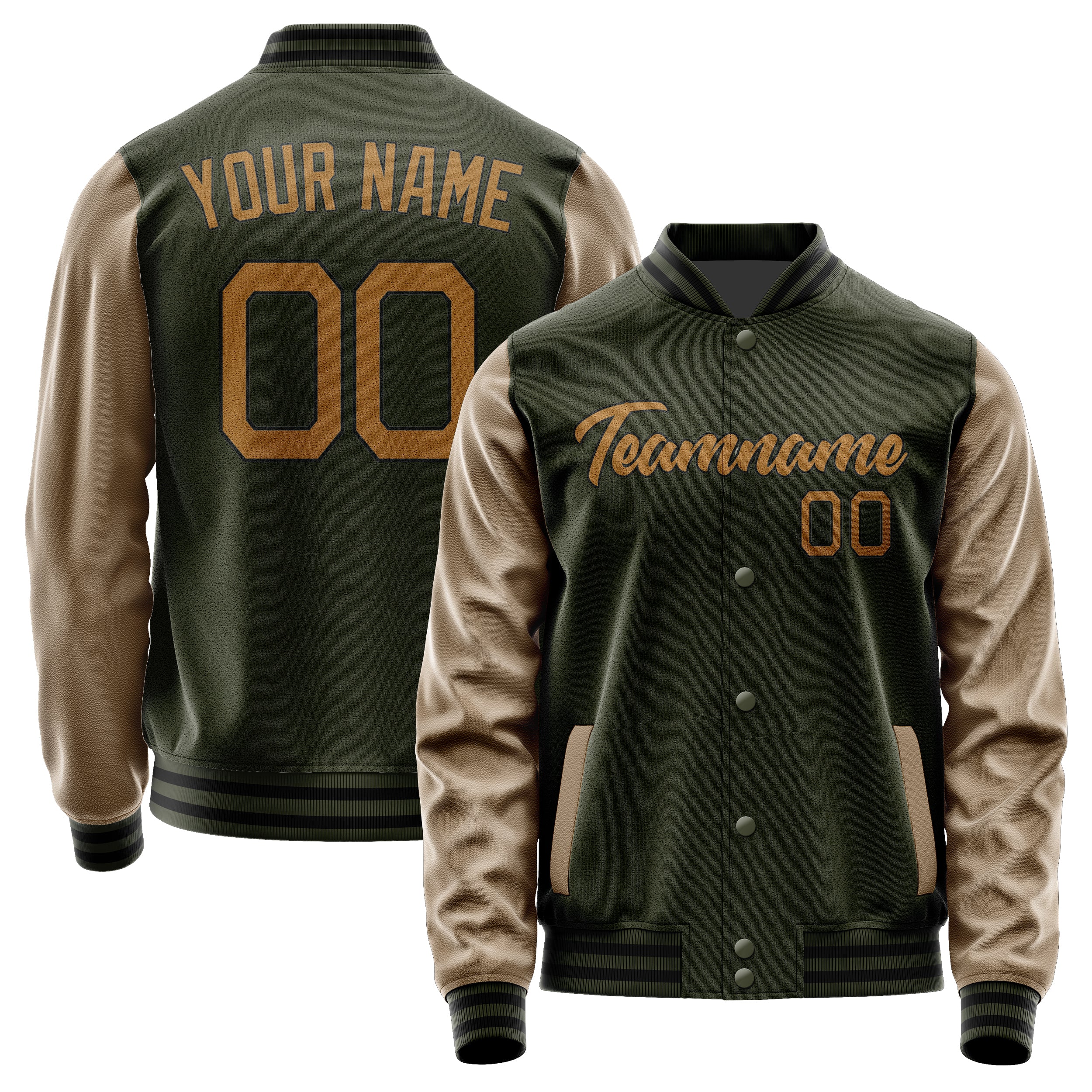 Custom Olive Khaki Jacket JA0202220217B21722