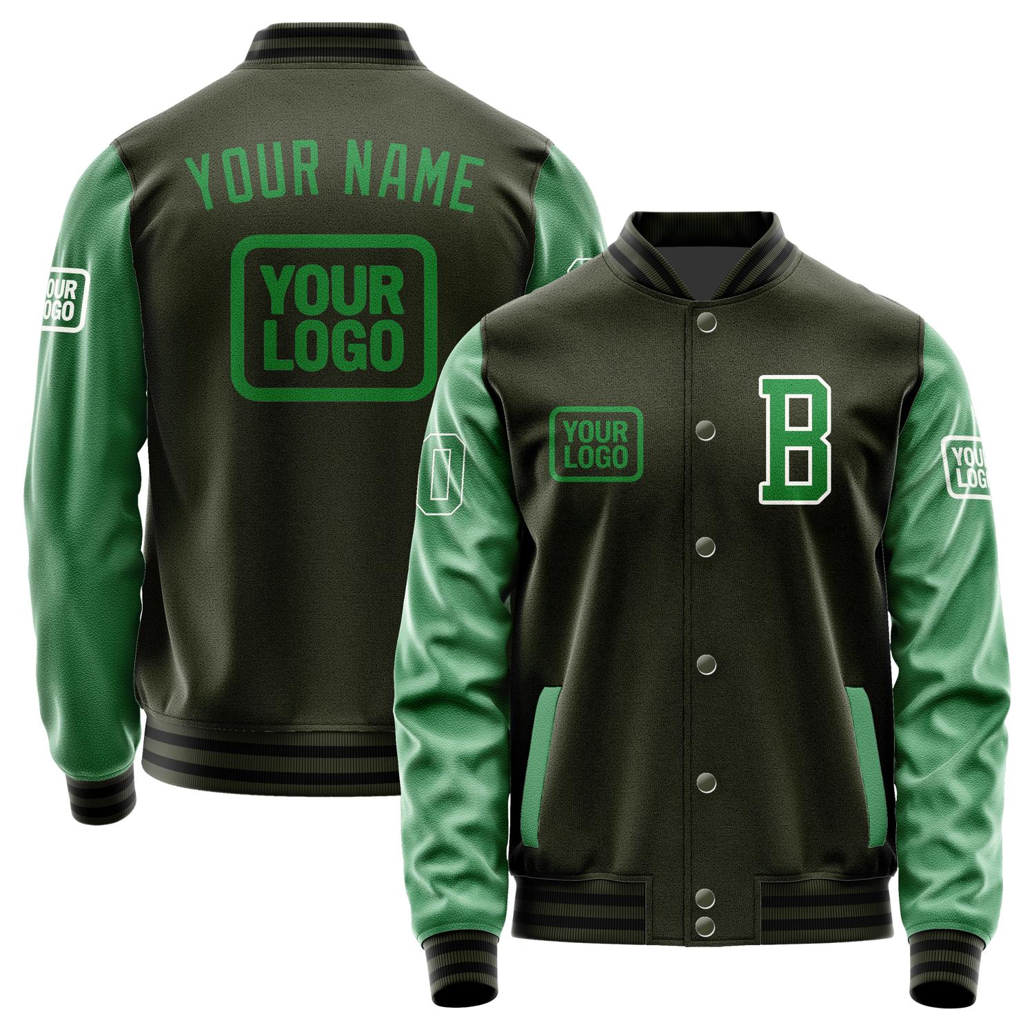 Custom Olive Emerald Green Jacket JA020224021718242418
