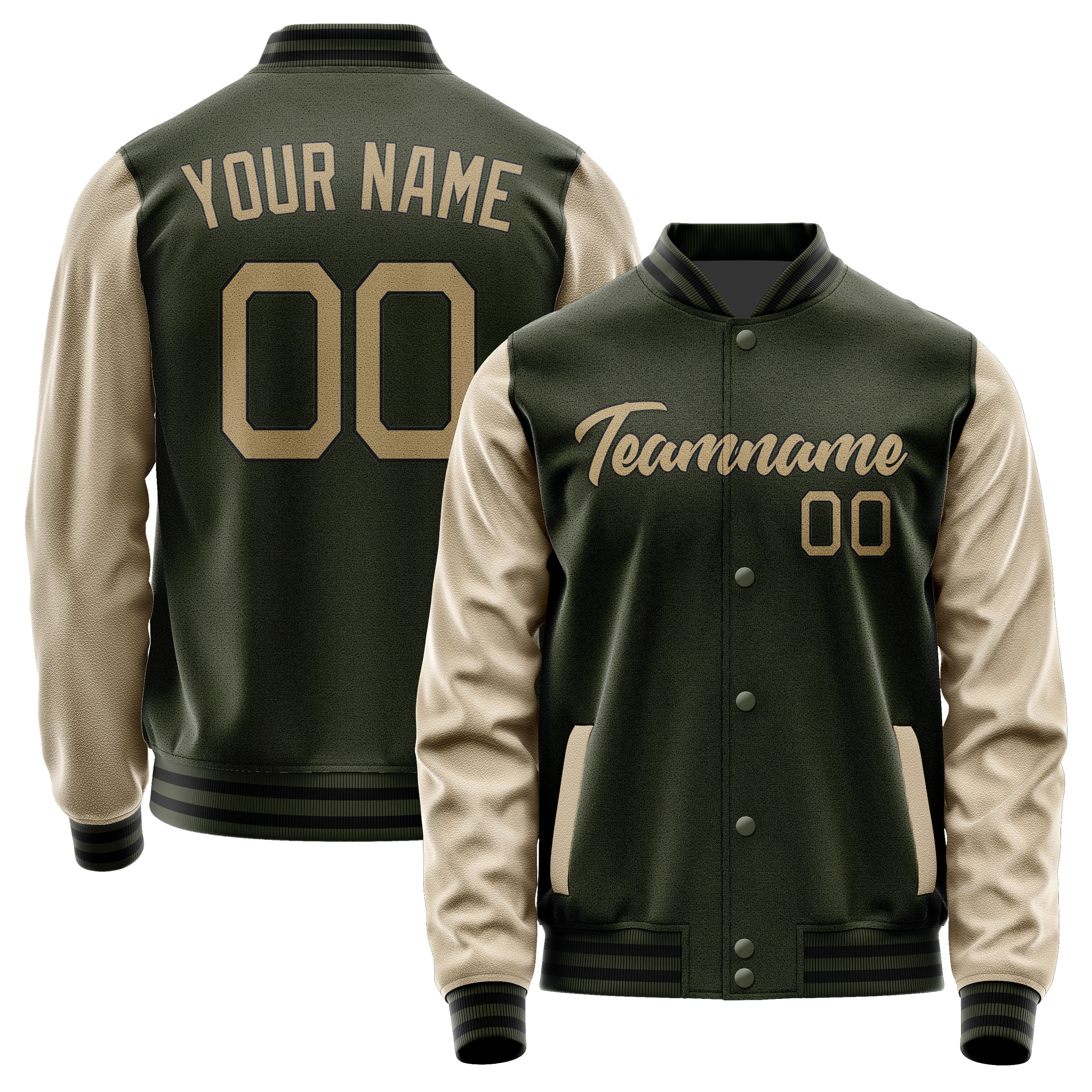 Custom Olive Light Khaki Jacket JA0202250217B21725