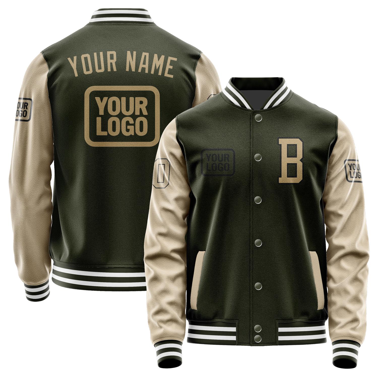 Custom Olive Light Khaki Jacket JA020225021817252517