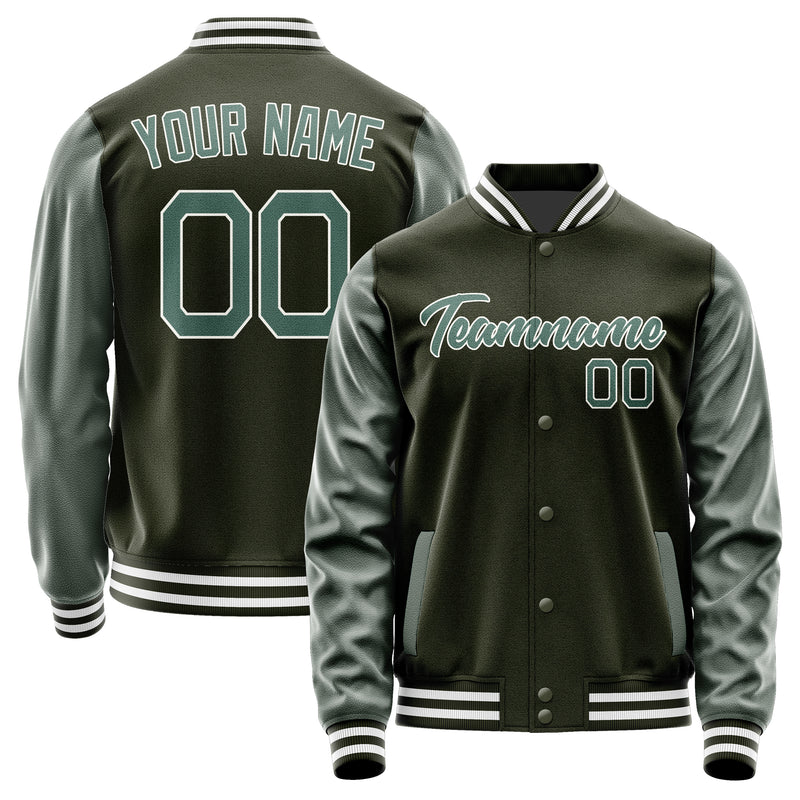 Custom Olive Blue Green Jacket JA0202270218B21827