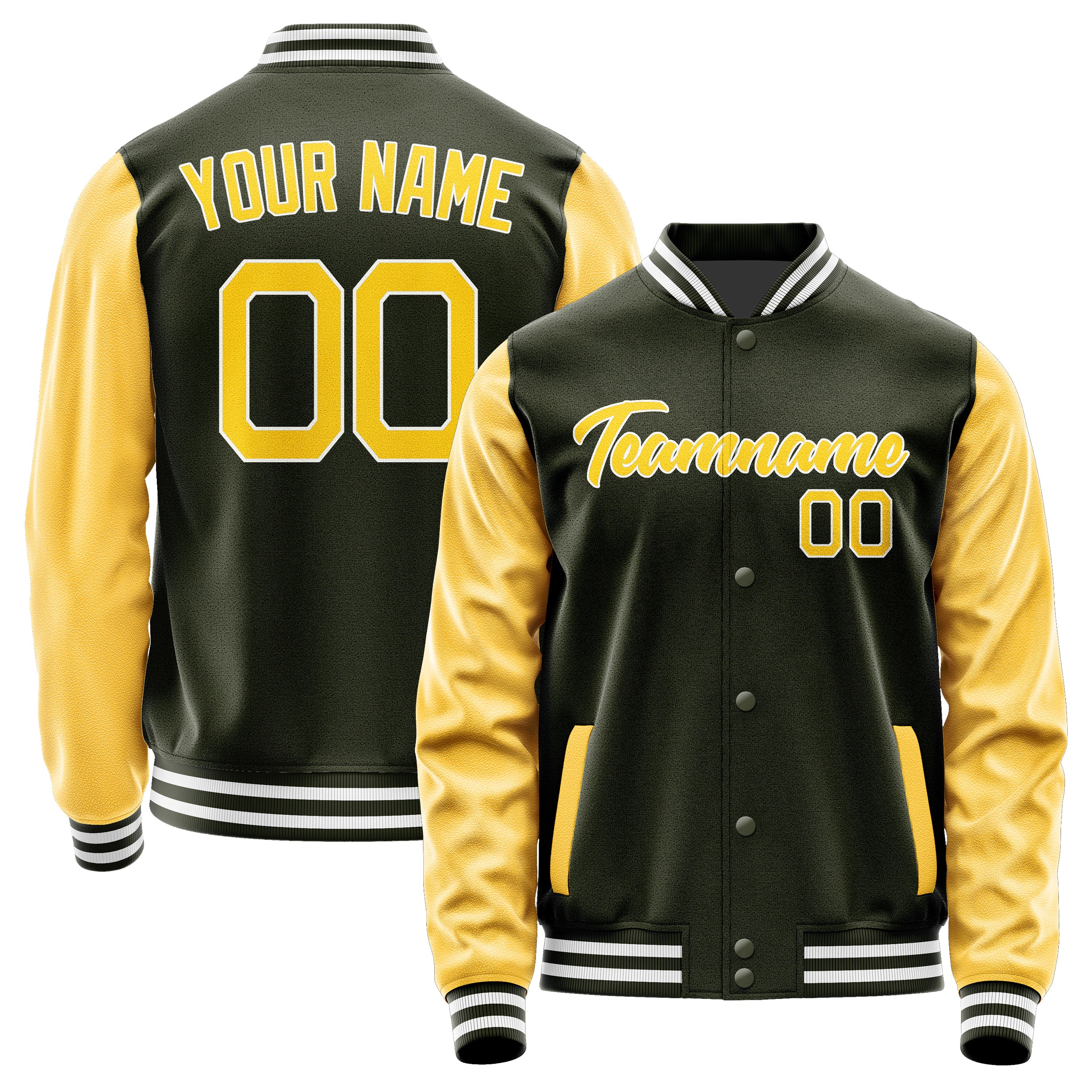 Custom Olive Gold Jacket JA0202300218B21830