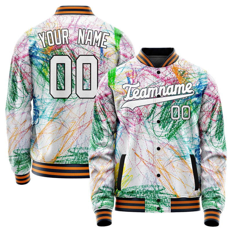 Custom Colorful Crayon Lines Jacket JA02240824PA035