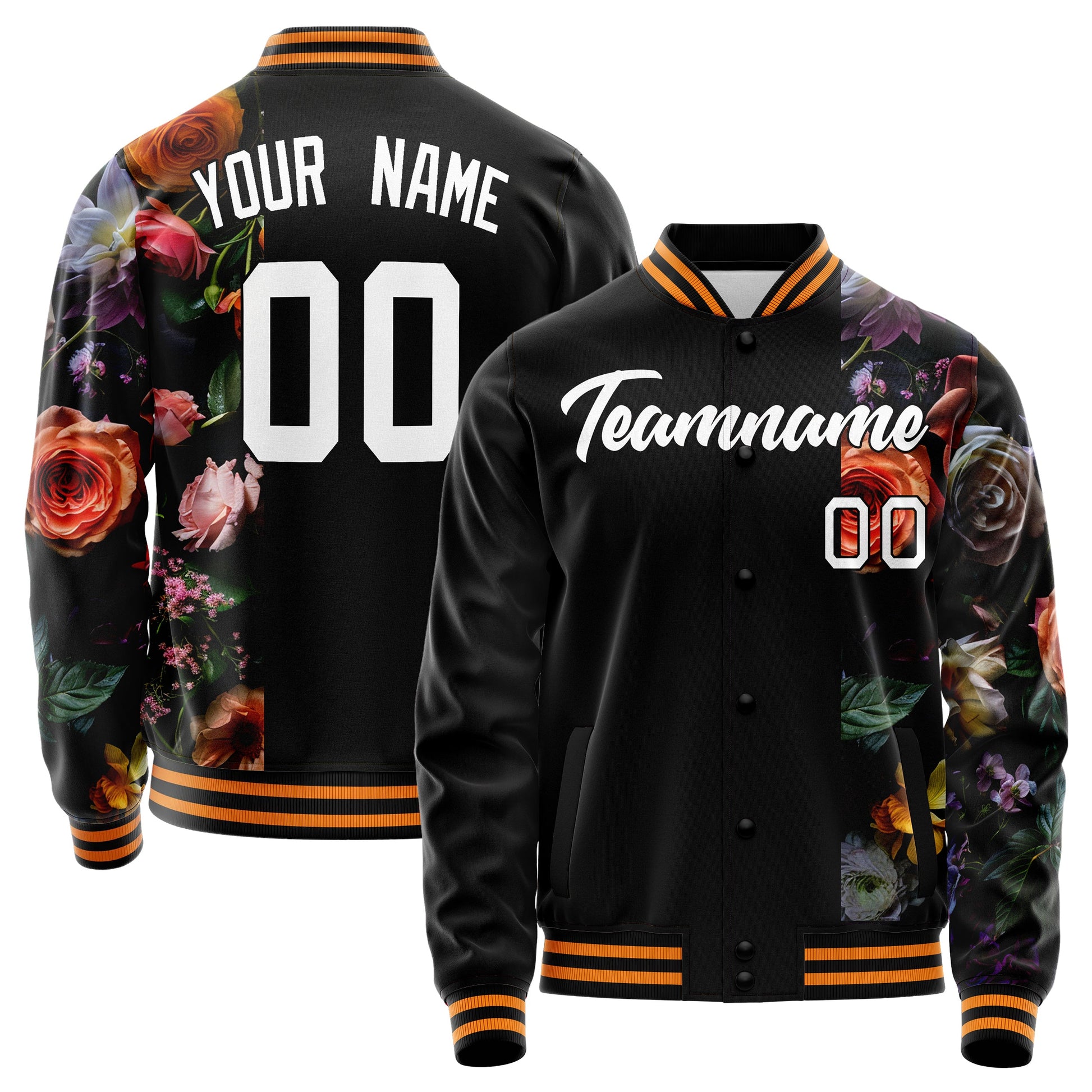 Custom Vintage Rose Jacket JA02240824PA051