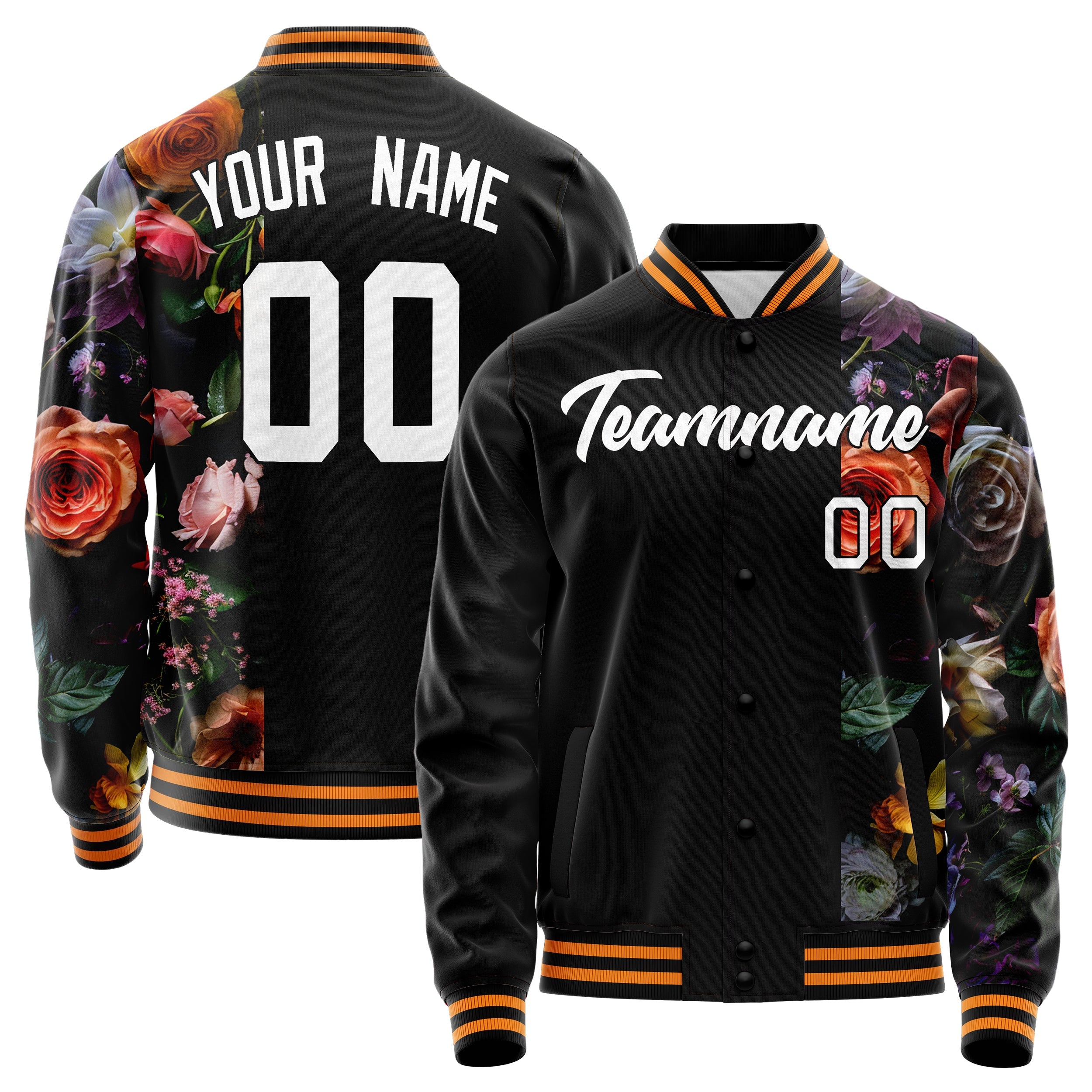 Custom Vintage Rose Jacket JA02240824PA051