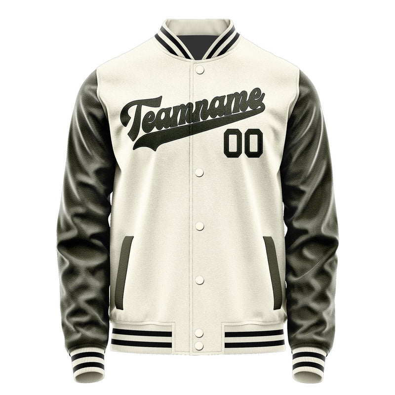 Custom Cream Olive Jacket JA0303020317B31702