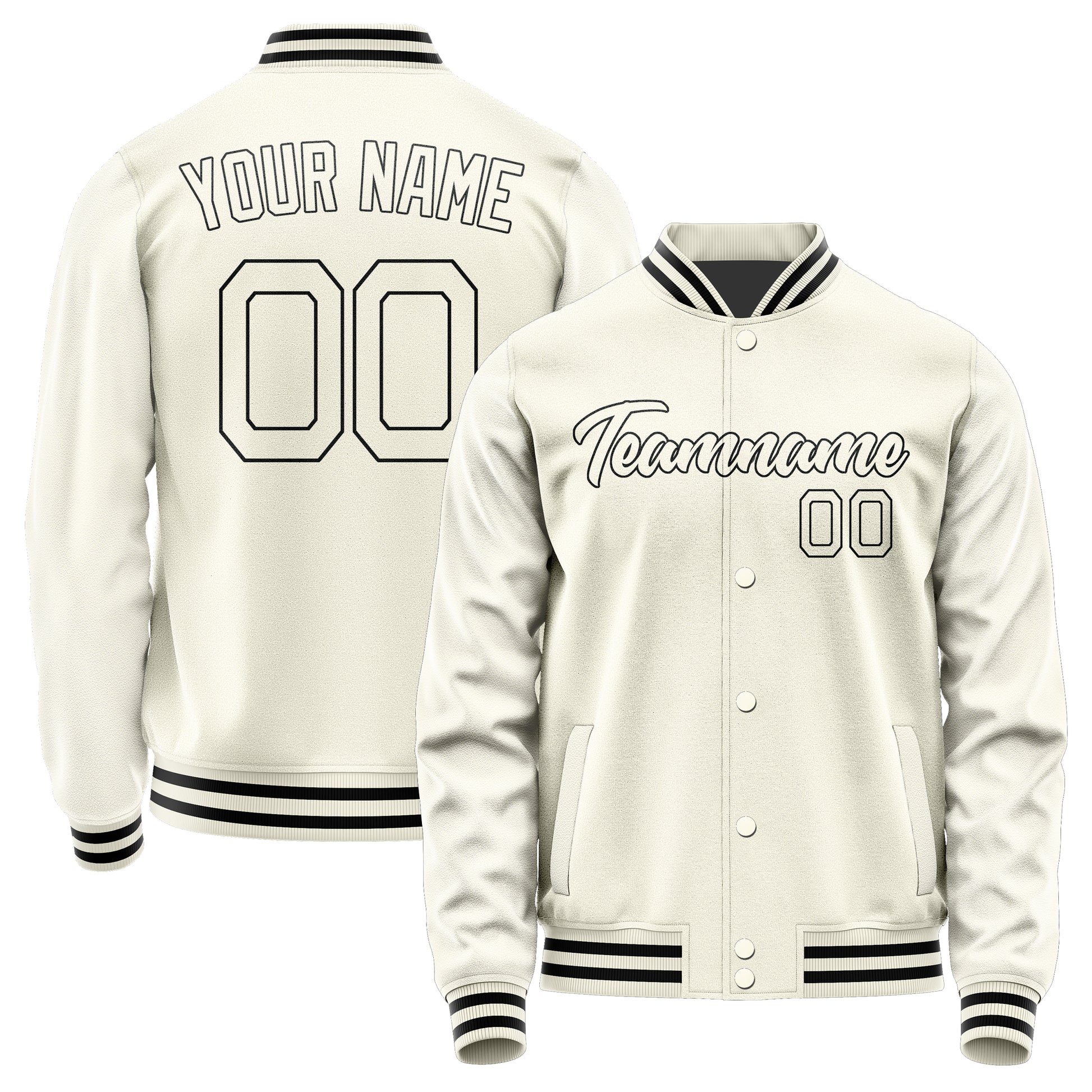Custom Cream Cream Jacket JA0303030317B21703