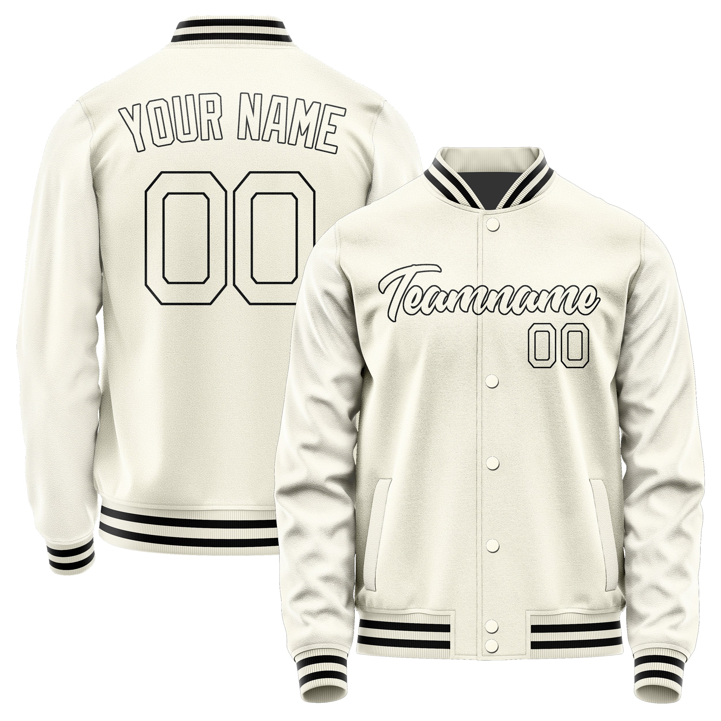 Custom Cream Cream Jacket JA0303030317B21703