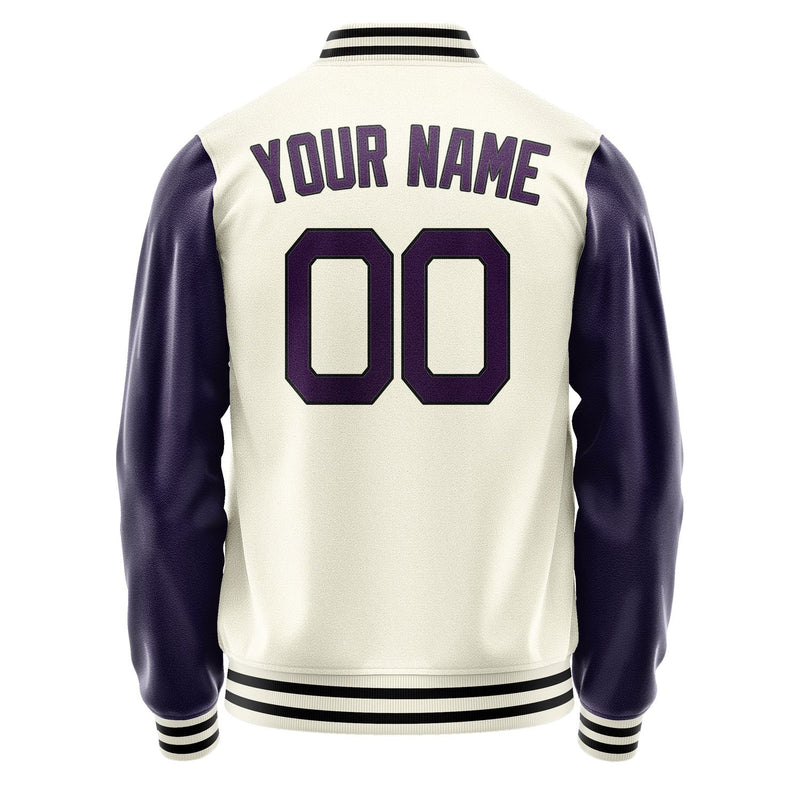 Custom Cream Purple Jacket JA0303070317B21707