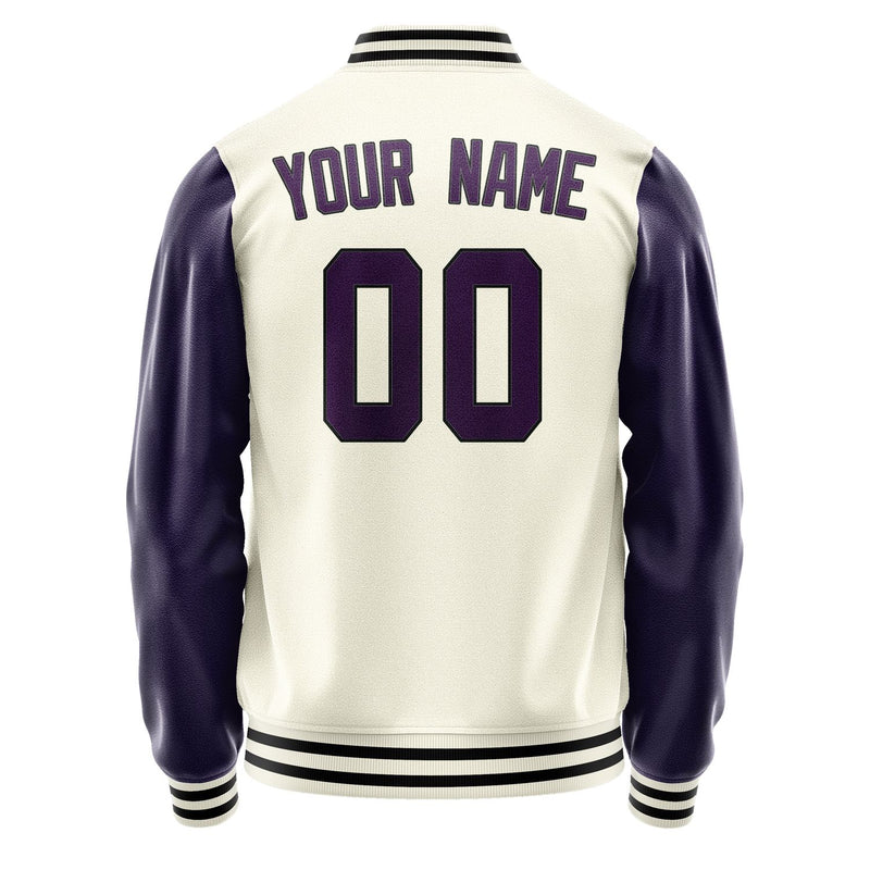 Custom Cream Purple Jacket JA0303070317B31707