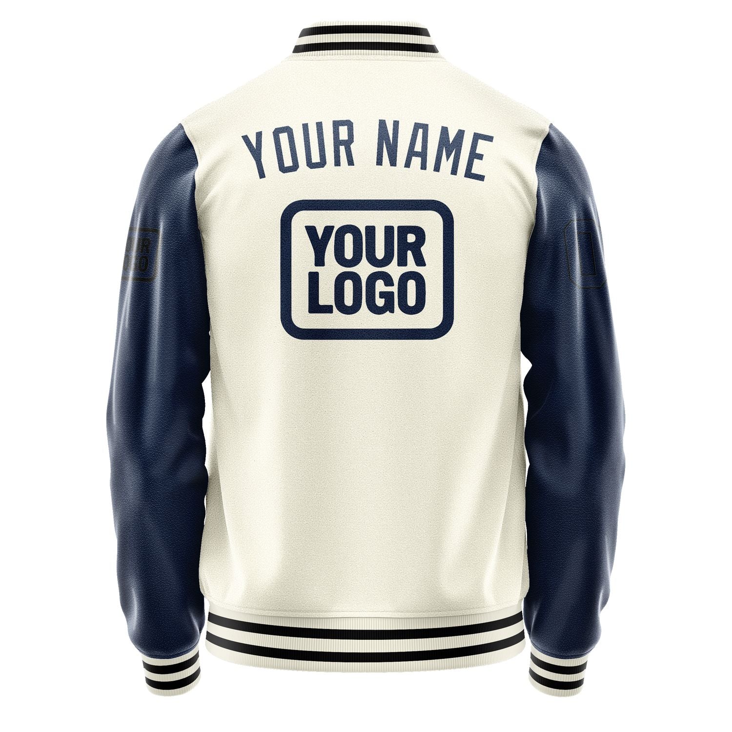 Custom Cream Blue Jacket JA030310031717101017