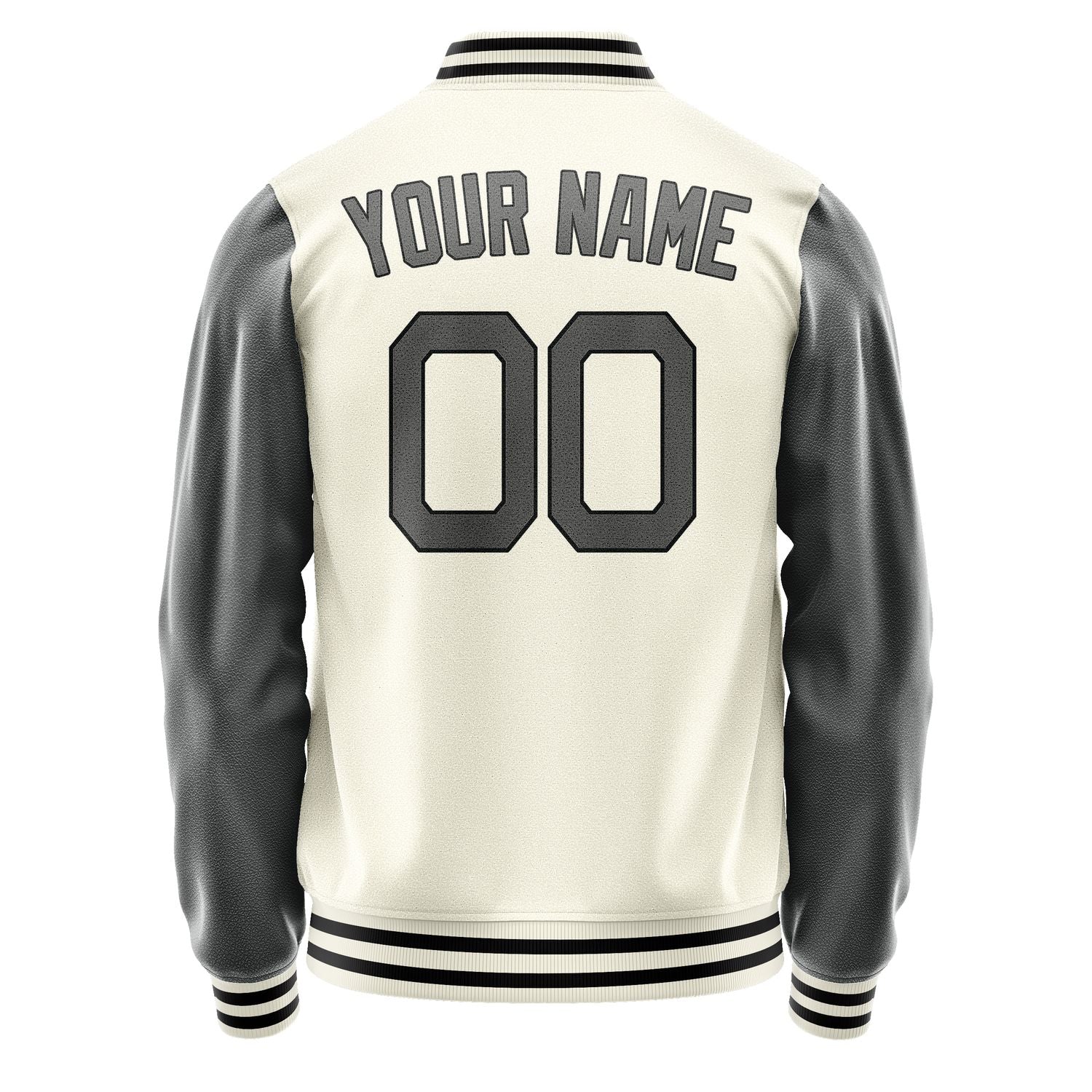 Custom Cream Dark Grey Jacket JA0303200317B21720