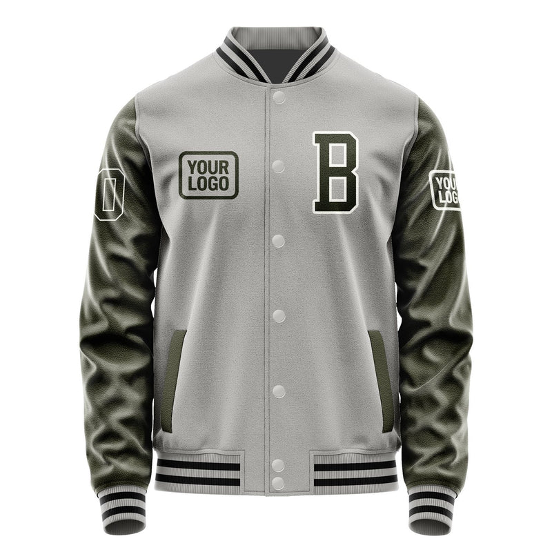Custom Gray Olive Jacket JA040402041718020218