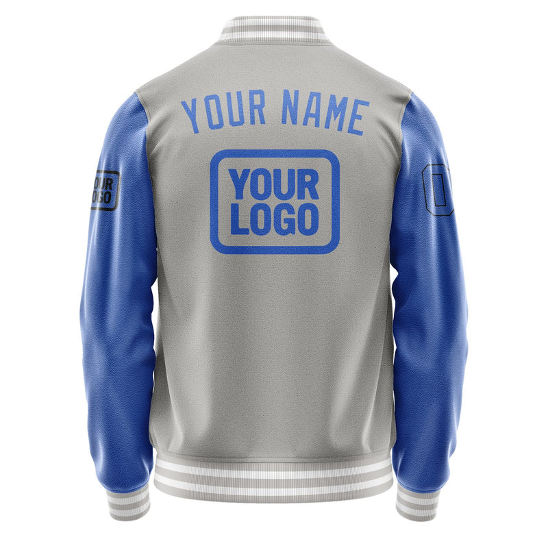 Custom Gray Sky Blue Jacket JA040409041817090917