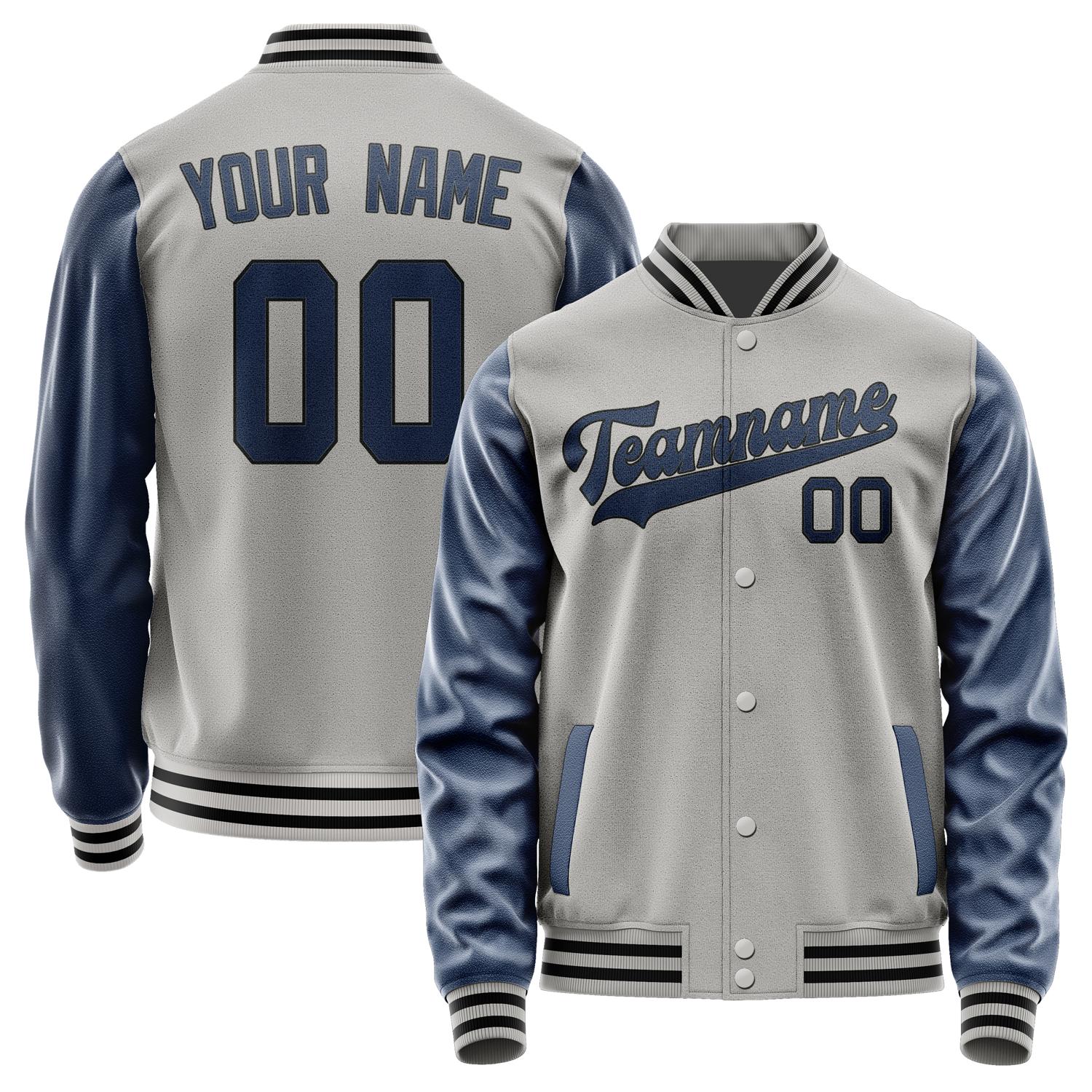 Custom Gray Blue Jacket JA0404100417B31710