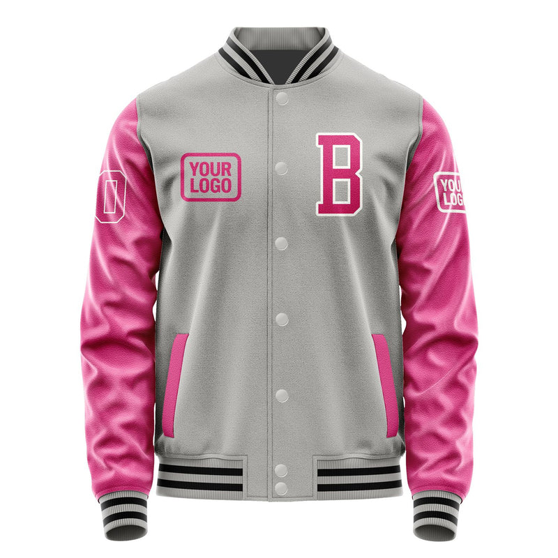 Custom Gray Pink Jacket JA040413041718131318