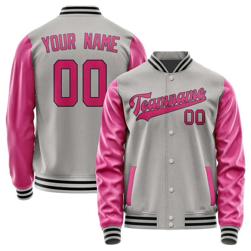 Custom Gray Pink Jacket JA0404130417B31713
