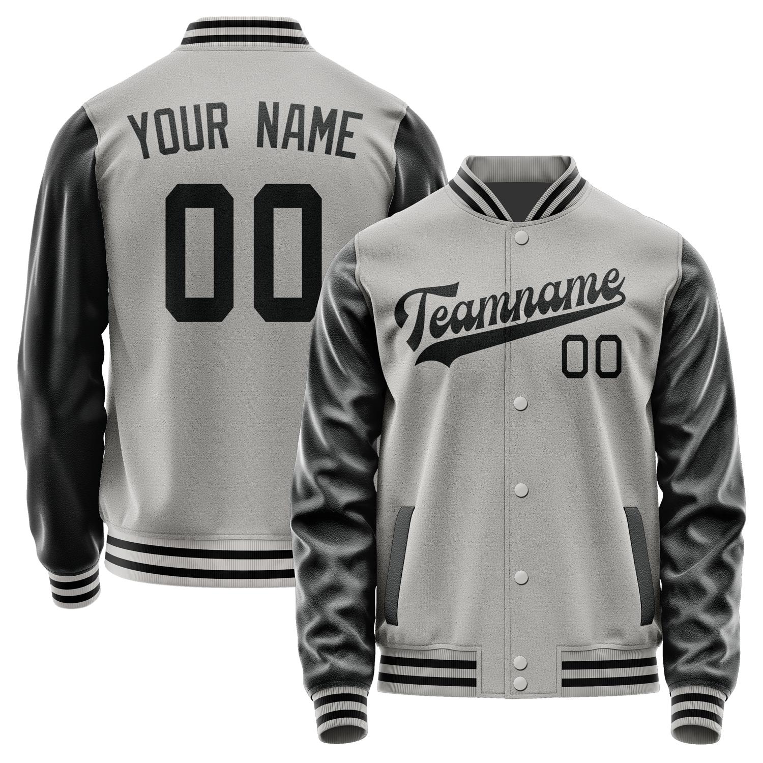 Custom Gray Black Jacket JA0404170417B31717
