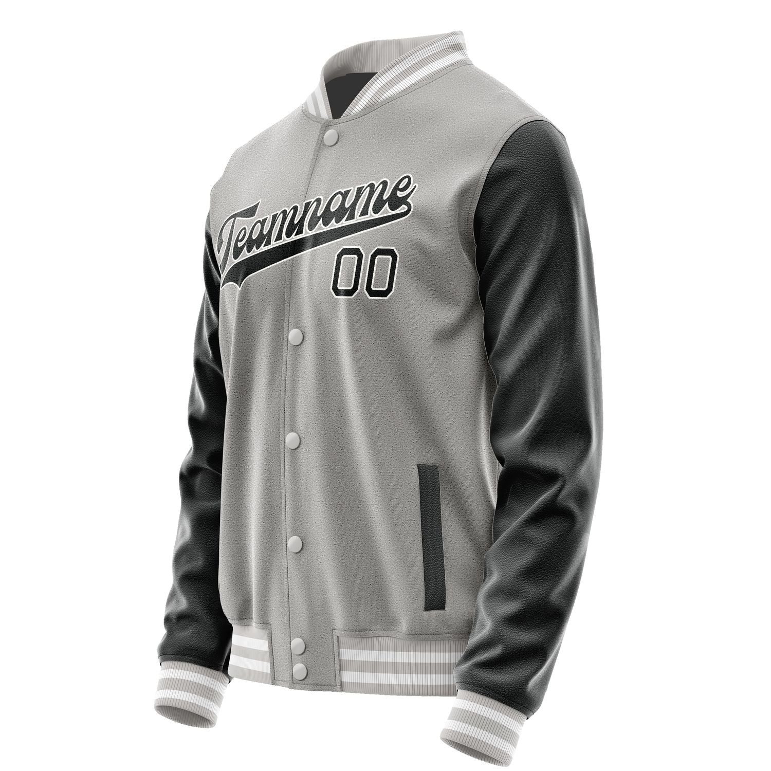 Custom Gray Black Jacket JA0404170418B31817