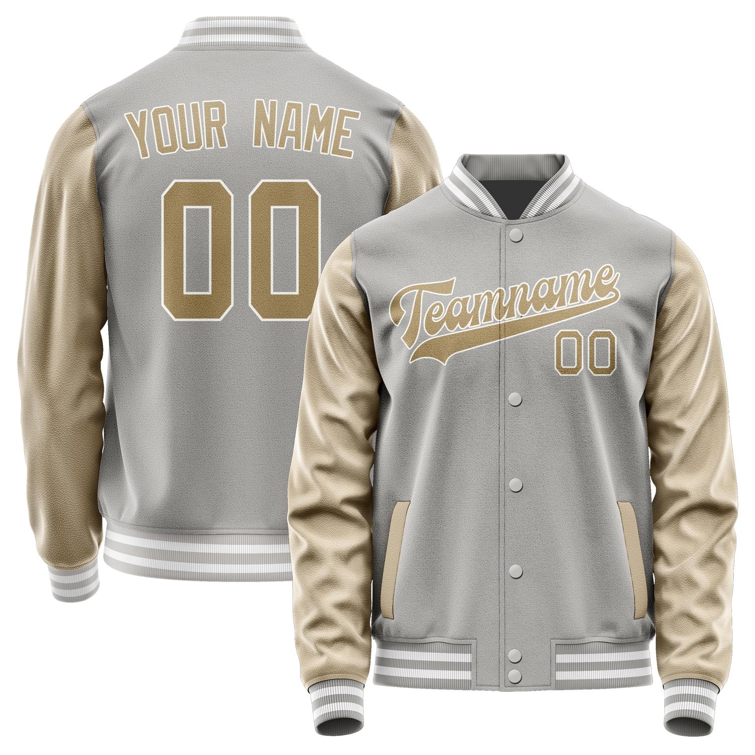 Custom Gray Light Khaki Jacket JA0404250418B31825