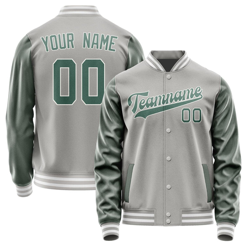 Custom Gray Blue Green Jacket JA0404270418B31827