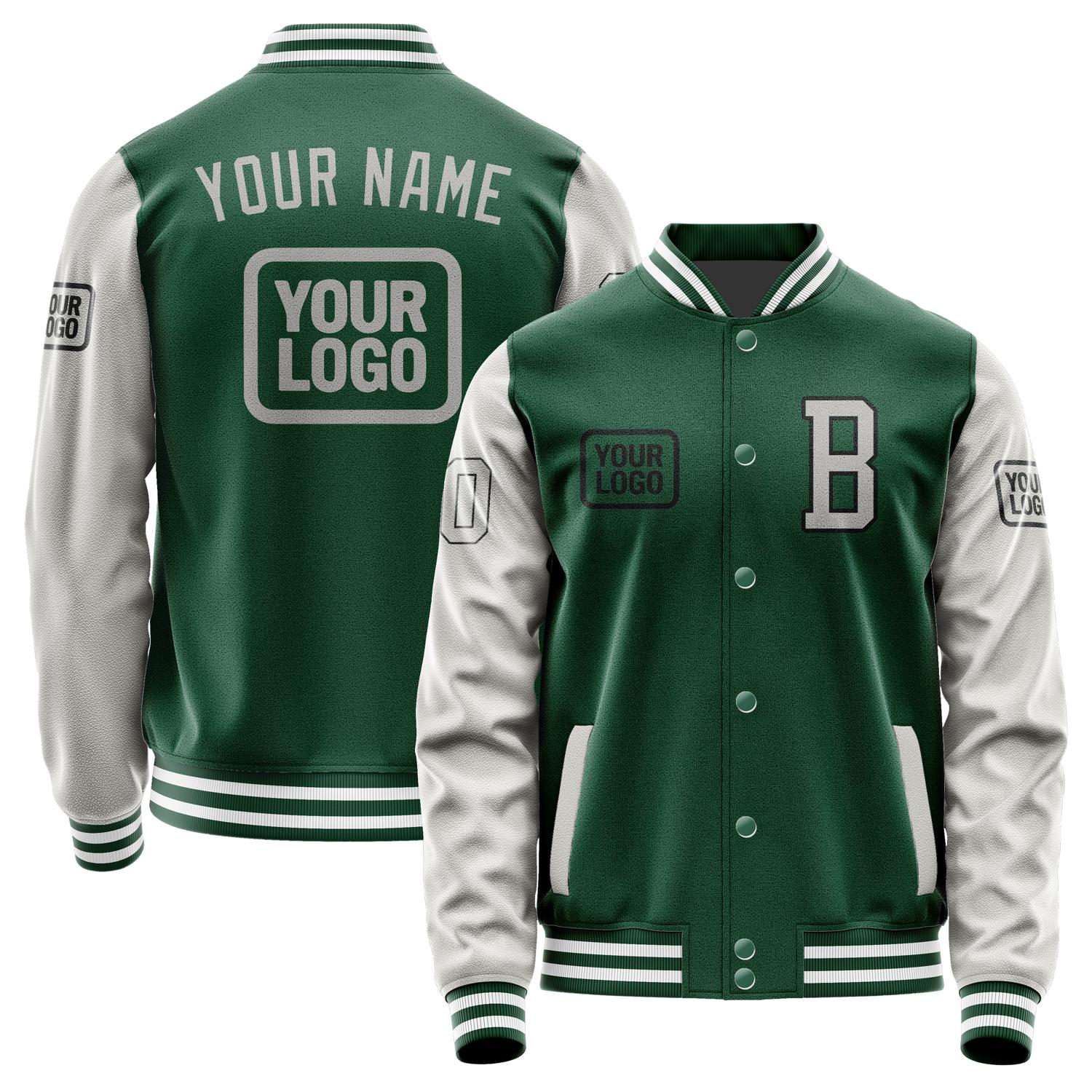 Custom Green Gray Jacket JA050504051817040417