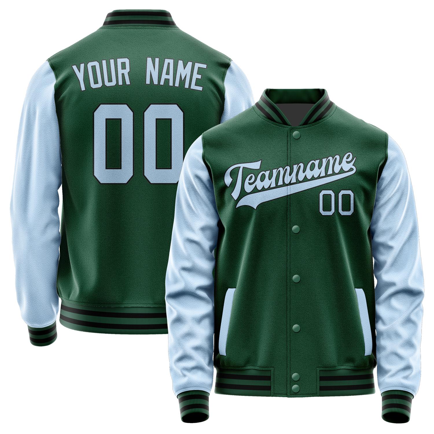 Custom Green Light Blue Jacket JA0505080517B31708