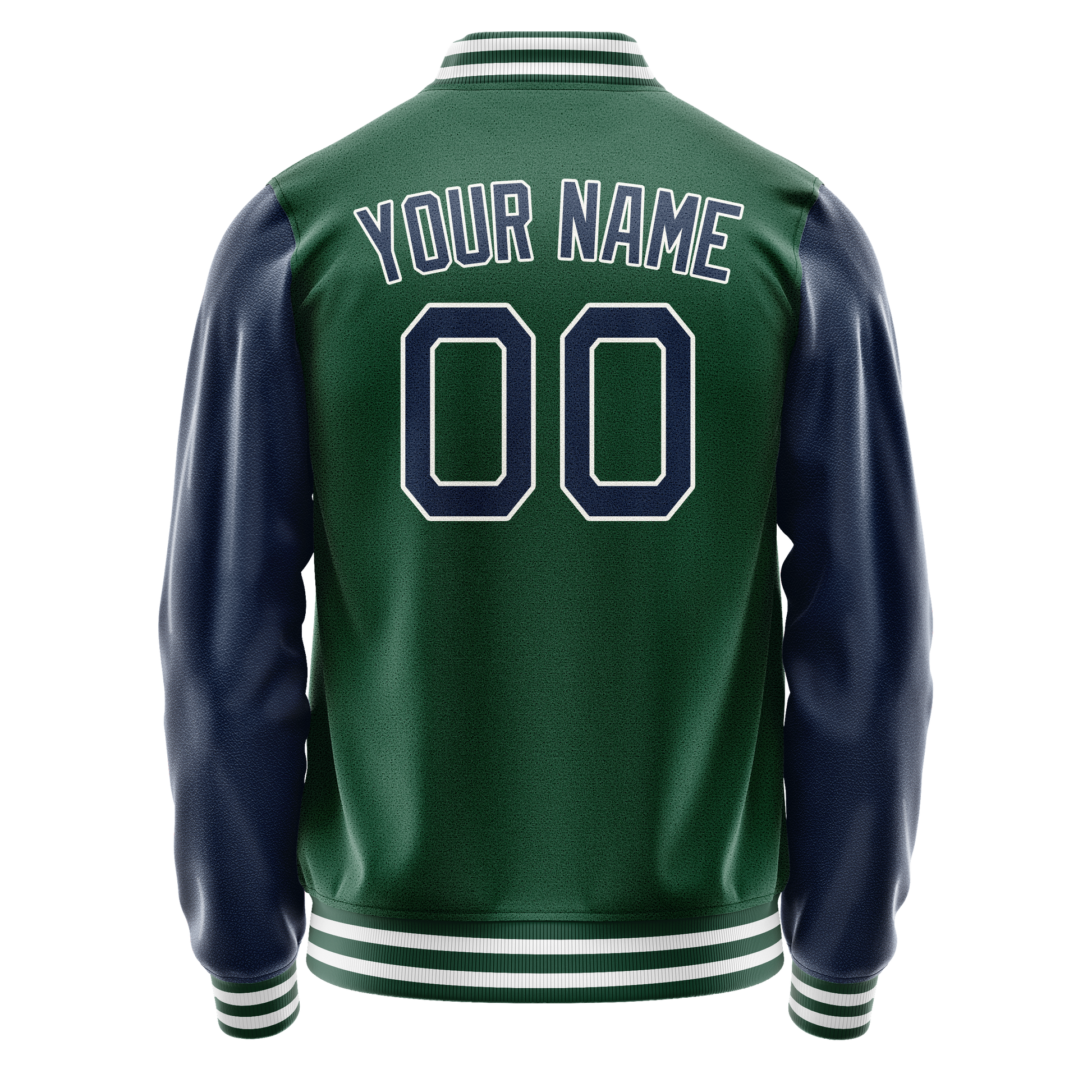 Custom Kelly-Green Royal Solid Color Varsity Letterman Jacket JA02240617ZF222
