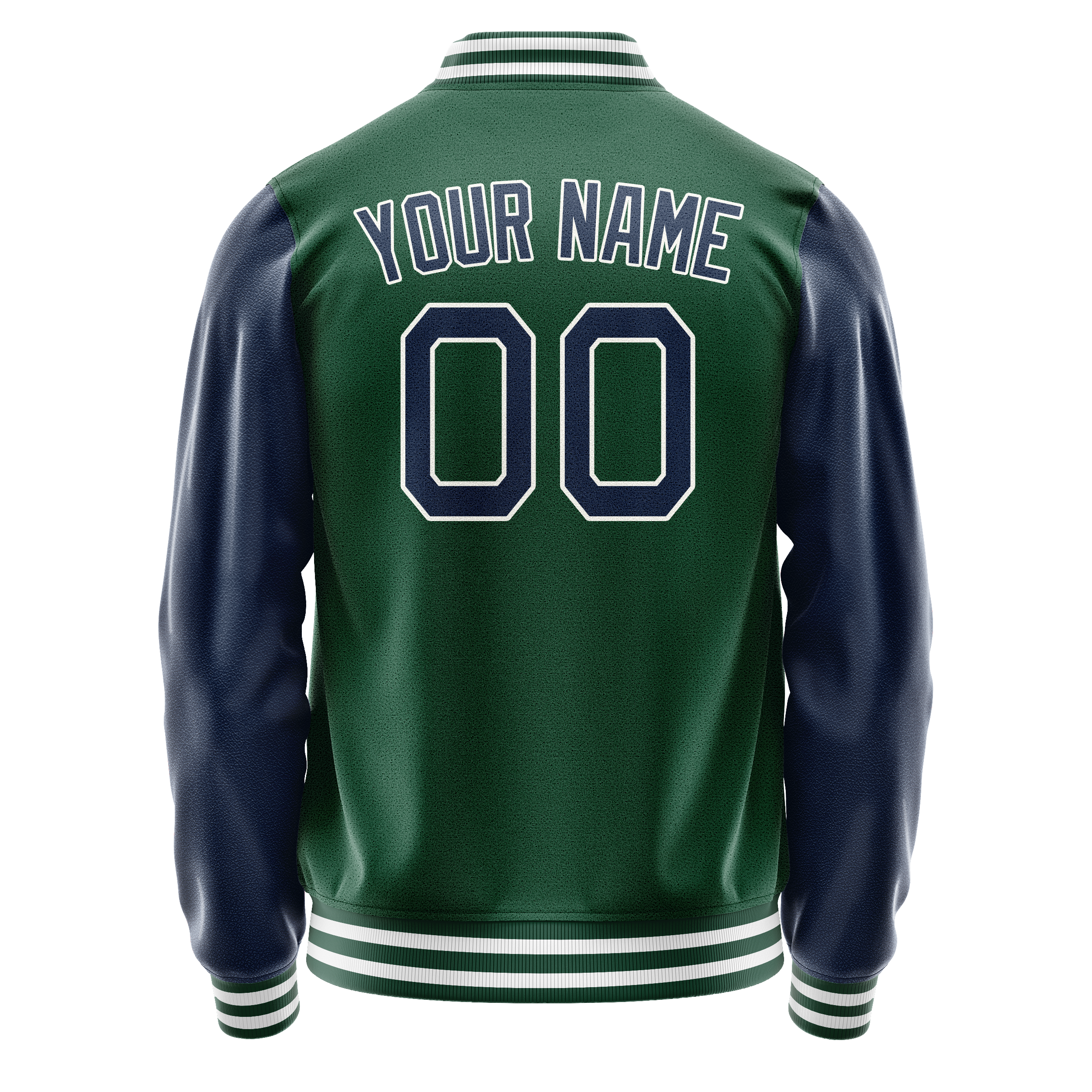 Custom Kelly-Green Royal Solid Color Varsity Letterman Jacket JA02240617ZF222