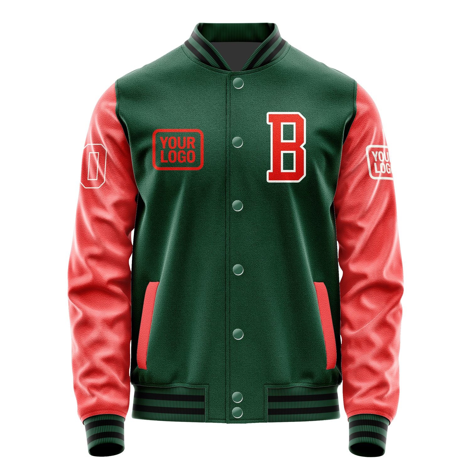 Custom Green Orange Red Jacket JA050512051718121218