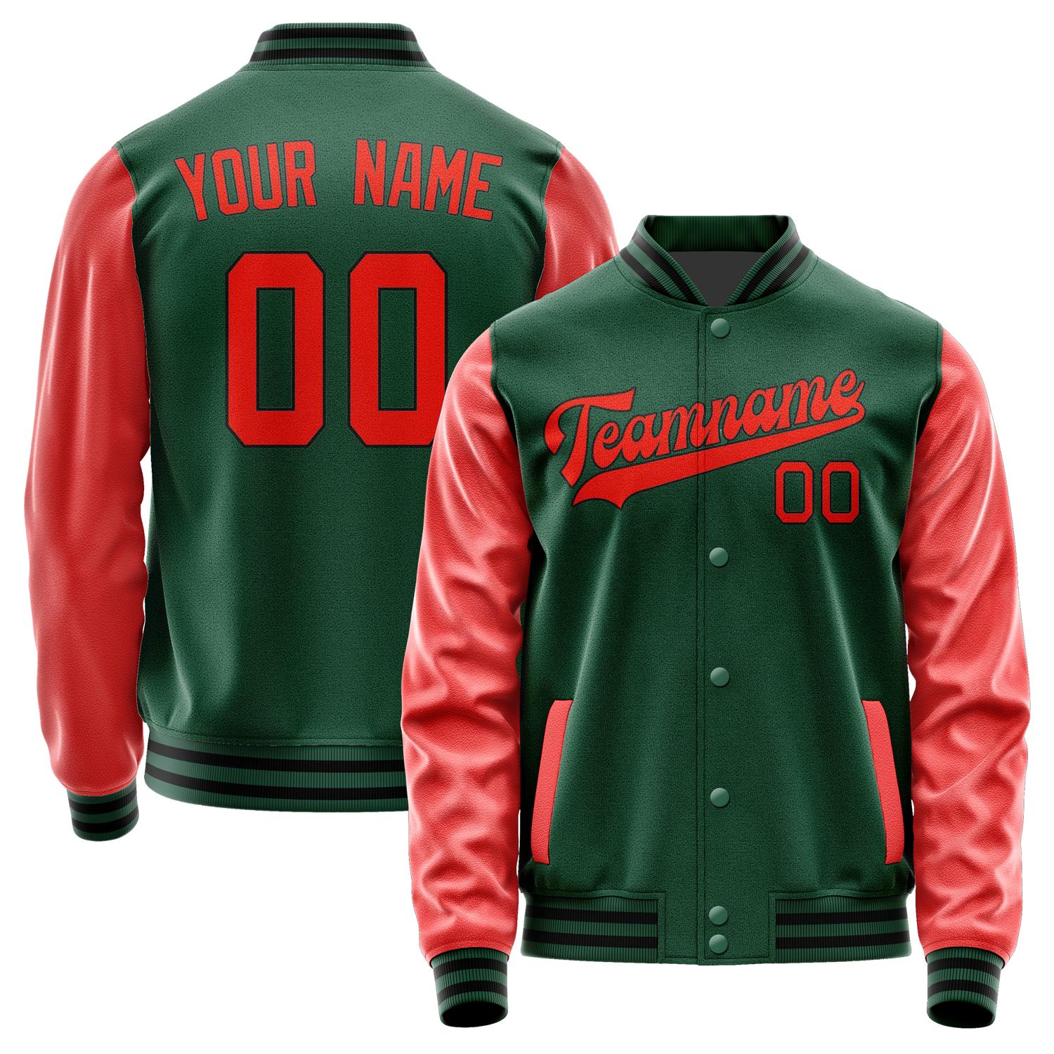 Custom Green Orange Red Jacket JA0505120517B31712