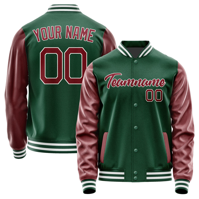 Custom Green Crimson Red Jacket JA0505150518B21815