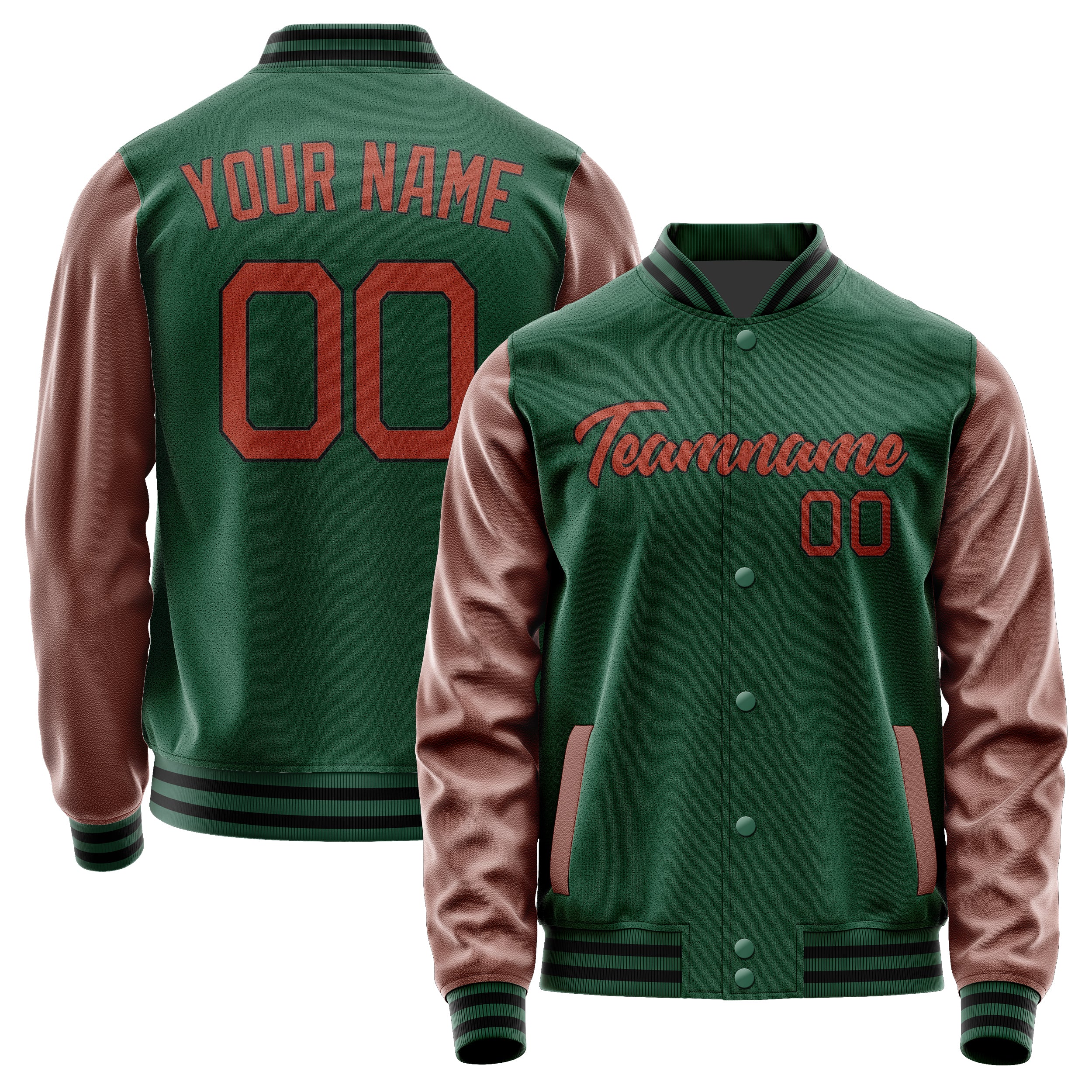 Custom Green Coral Red Jacket JA0505160517B21716